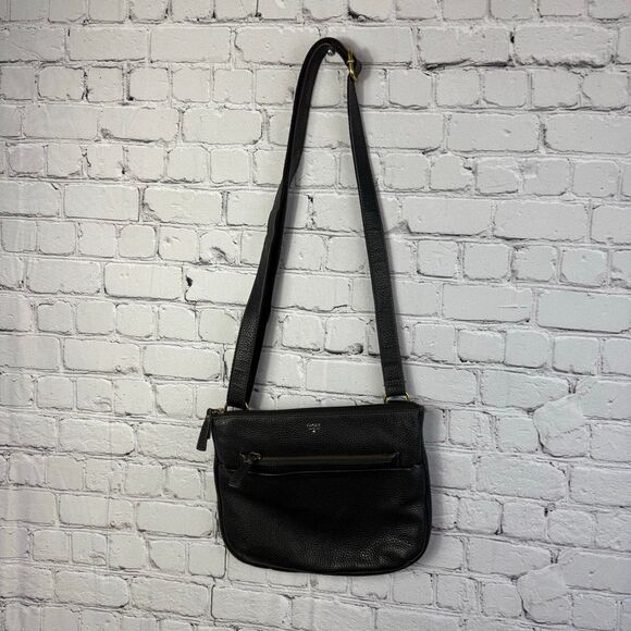 Fossil Black Leather Tessa Crossbody Bag - Picture 2 of 11